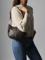 Schoudertas Bride Lulu castagnette Bruin bride ZAYDEN-vue-porte